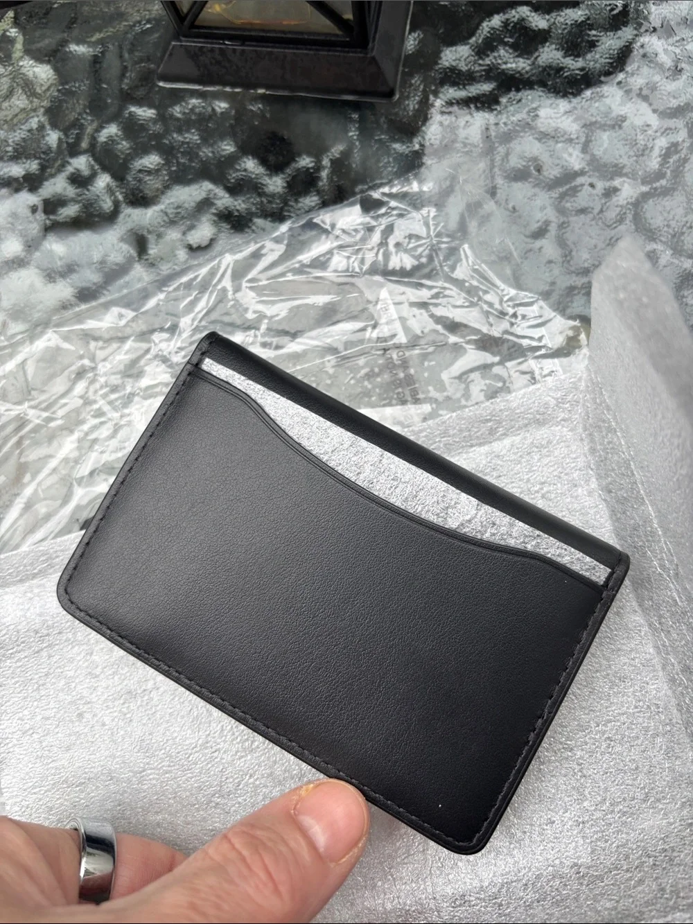 Coach black leather  Id Wallet